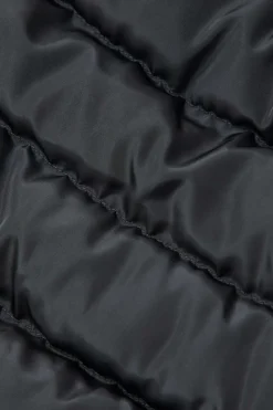 MICAS Skirts-Solid Button Up Puffer Mini Skirt BLACK