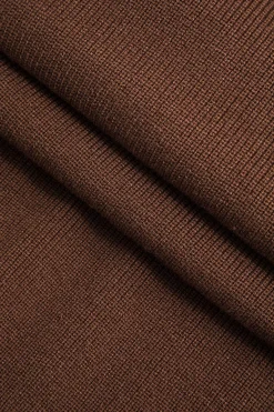 MICAS Maxi Dresses-Solid Cut Out Color Block Maxi Dress BROWN