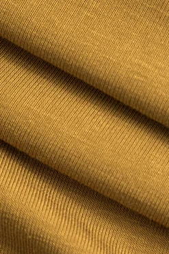 MICAS Midi Dresses-Solid Cut Out Halter Midi Dress OCHRE