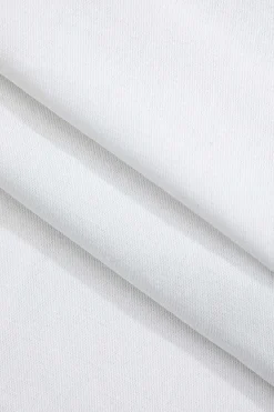 MICAS Mini Dresses-Solid Cut Out Ring Side Mini Dress WHITE