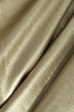 MICAS Skirts-Solid Faux Leather Ruched Puff Skirt