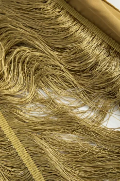 MICAS Midi Dresses-Solid Fringe Cut Out Slit Midi Dress