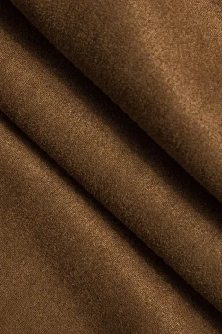 MICAS Pants-Solid Fringe Trousers BROWN