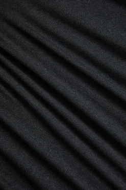 MICAS Long Sleeve Tops|Long Sleeves Tops-Solid Hollow Out Long-Sleeve Top BLACK