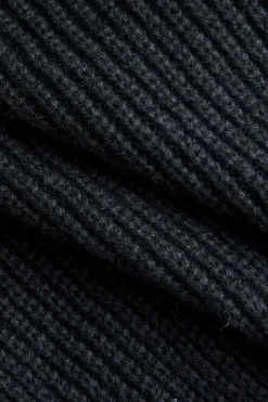 MICAS Outerwear|Outerwear-Solid Knit Button Sweater Cardigan BLACK