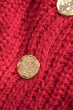 MICAS Knitwear|Knit Tops-Solid Knit Button Up Vest