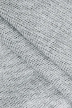 MICAS Knitwear|Knit Sets-Solid Knit Hooded Top And Asymmetrical Pants Set