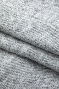 MICAS Knitwear|Knit Tops-Solid Knit Off Shoulder Sweater Long-Sleeve Top