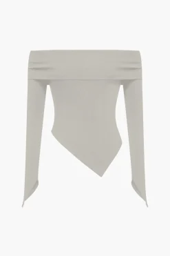 MICAS Pant Sets-Solid Off Shoulder Top And Trouser Set