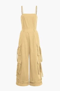 MICAS Jumpsuits & Rompers-Solid Pocket Slip Jumpsuit