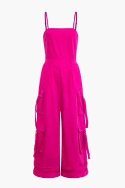 MICAS Jumpsuits & Rompers-Solid Pocket Slip Jumpsuit