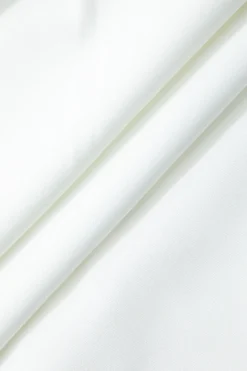 MICAS Jumpsuits & Rompers-Solid Ruched Deep V Jumpsuit WHITE