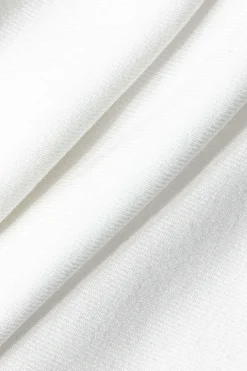 MICAS Tube Tops-Solid Ruched Twisted Crop Tube Top WHITE