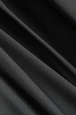 MICAS Long Sleeve Dresses|Mini Dresses-Solid Ruffle Ruched Twist Long Sleeve Mini Dress