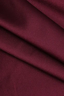 MICAS Long Sleeve Tops|Long Sleeves Tops-Solid Satin Button Long-Sleeve Shirt