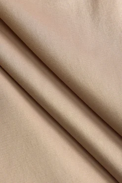 MICAS Skirt Sets-Solid Satin V-neck Cropped Shirt And Asymmetrical Skirt Set DUSTY ROSE