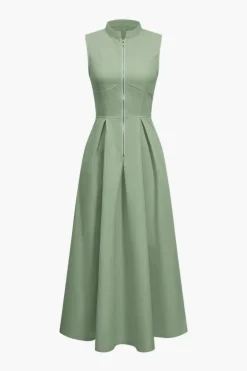 MICAS Maxi Dresses-Solid Slipper Maxi Dress SAGE