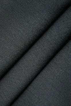 MICAS Midi Dresses-Solid Slit Ruched Strapless Midi Dress GRAY