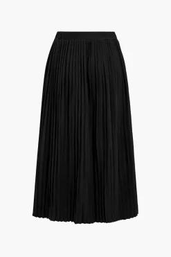 MICAS Skirt Sets-Solid Tank Top And Pleated Skirt Set