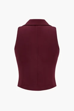 MICAS Skirt Sets-Solid Tank Top And Pleated Skirt Set