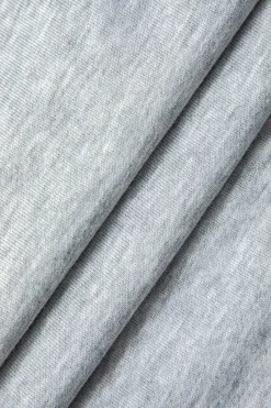 MICAS Pants-Solid Tie Front Shirred Waistband Pocket Drawstring Trousers LIGHT GRAY