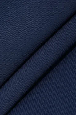 MICAS Pants-Solid Tie Front Trousers DARK BLUE