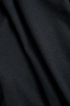 MICAS Long Sleeve Dresses|Mini Dresses-Solid V-neck Fake Pockets And Zipper Mini Dress