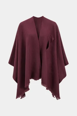 MICAS Outerwear|Outerwear-Solid V-neck Split Coat