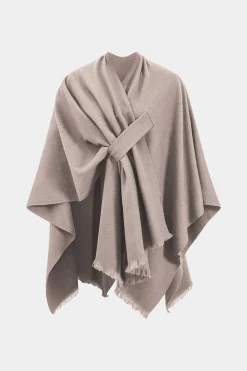 MICAS Outerwear|Outerwear-Solid V-neck Split Coat