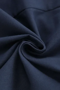 MICAS Short Sets-Solid V-neck Vest And Shorts Set NAVY