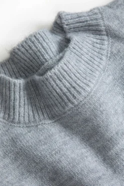 MICAS Knitwear|Knit Tops-Solid Zipper Sweater Long-Sleeve Top