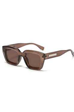 MICAS Sunglasses|Accessories-Square Frame Sunglasses CINNAMON