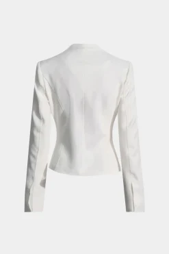 MICAS Long Sleeve Tops|Long Sleeves Tops-Square Neck Long-Sleeve Top OPTICAL WHITE
