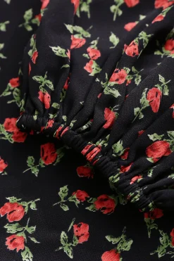 MICAS Long Sleeve Tops|Long Sleeves Tops-Square Neck Super Cropped Long Sleeve Top BLACK