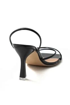 MICAS Shoes|Shoes-Square Open Toe Cross Strap High Heels