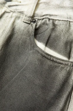 MICAS Jeans-Stained Print High Waist Wide Leg Pants BROWN