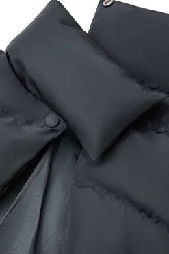 MICAS Outerwear|Outerwear-Stand Collar Cut Out Puffer Jacket