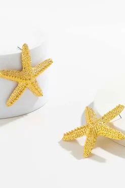 MICAS Earrings|Accessories-Starfish Earrings PURE GOLD