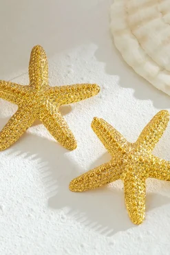 MICAS Earrings|Accessories-Starfish Earrings PURE GOLD