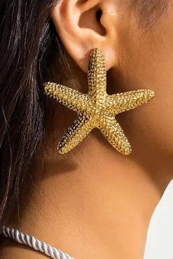 MICAS Earrings|Accessories-Starfish Earrings PURE GOLD