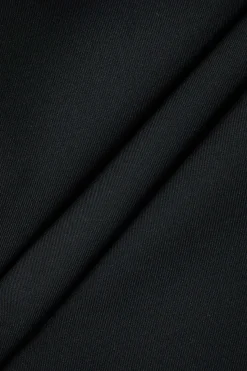 MICAS Maxi Dresses-Stitching Cut Out Slip Slit Maxi Dress BLACK