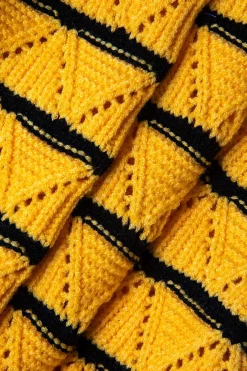 MICAS Knit Sets-Stripe Crop Knit Top And Shorts Set