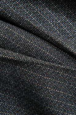 MICAS Mini Dresses-Stripe Print Backless Pleated Mini Dress DIM GRAY