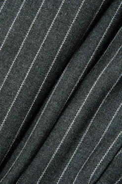 MICAS Shorts-Stripe Print Color Block Double Waistband Skorts GRAY