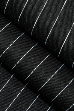 MICAS Pants-Stripe Print Low Waist Trousers Contrast Color