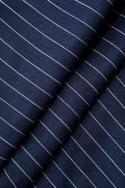 MICAS Mini Dresses-Stripe Print Pocket V-neck Mini Dress ROYAL