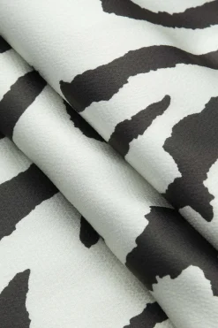 MICAS Pants-Stripe Print Wide Leg Trousers