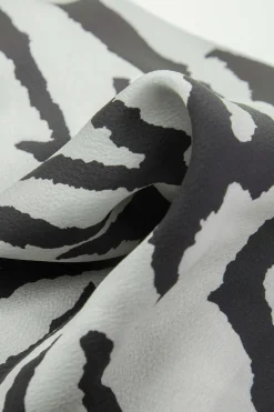 MICAS Pants-Stripe Print Wide Leg Trousers