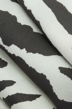 MICAS Pants-Stripe Print Wide Leg Trousers