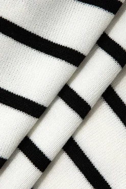 MICAS Short Sets-Striped Knit Sleeveless Vest And Shorts Set